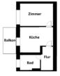 b Grundrissskizze - Mit Balkon und Einbauküche sofort beziehbar