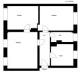 Grundrissskizze - Schön große Zimmer im Erdgeschoss