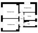 Grundrissskizze - In ruhigem 4-Familienhaus mit großem Garten
